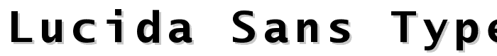 Lucida Sans Typewriter Bold font